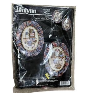 VTG Deadstock Powder Room Pair #140-11 Counted Cross Stitch Kit